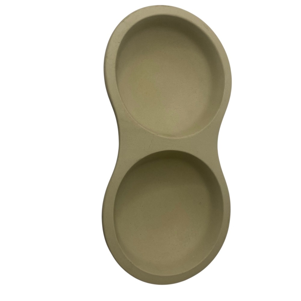 Pampered Chef Stoneware Double Microwave Egg Cooker Pan 2171 Family Heritage USA